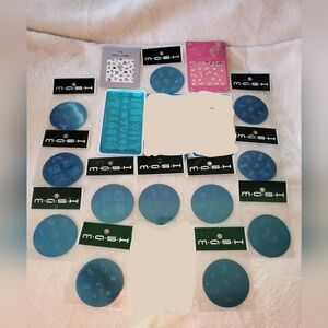 NEW - Bundle of 15 - Nail Art Stamping Plates + Stickers